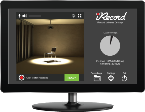screenshot of the iRecord software